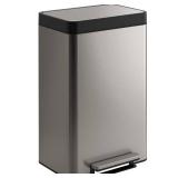KOHLER Dual 5.5 Gal. Stainless Steel Compartment Trash Can, Silver