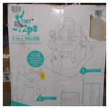 TINY STEPS 2 IN 1 WALKER ACTIVITY WALKER AND WALK BEHIND