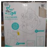 TINY STEPS 2 IN 1 WALKER ACTIVITY WALKER AND WALK BEHIND