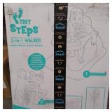 TINY STEPS 2 IN 1 WALKER ACTIVITY WALKER AND WALK BEHIND