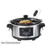 Hamilton Beach 33969 Set & Forget Digital 6 Qt Programmable Slow Cooker Crockpot
