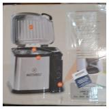 Masterbuilt 10 Liter XL Electric Fryer, Boiler, Steamer in Silver