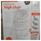 Skip Hop Sit-To-Step Highchair in Grey/white at Nordstrom