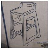 Rubbermaid FG781408BLA Sturdy Chair Hi-Chair Without Wheels