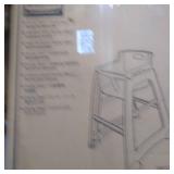 Rubbermaid FG781408BLA Sturdy Chair Hi-Chair Without Wheels