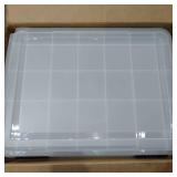 PLASTIC STORAGE CONTAINERS WITH LIDS CASE OF 4