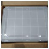 PLASTIC STORAGE CONTAINERS WITH LIDS CASE OF 4