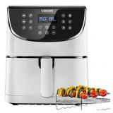 COSORI Air Fryer(100 Recipes),5.8QT Electric Hot Air Fryers Oven Oilless Cooker,11 Presets,Preheat& Shake Reminder,LED Touch Digital Screen,Nonstick Basket,2-Year Warranty,1700W,White