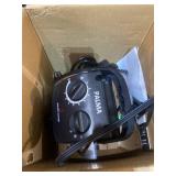 Palma 8 in. W x 12.5 in. D x 11 in. H Greenhouse Heater with Digital Thermostat, 120 sq. ft. Shed Accessories, Black