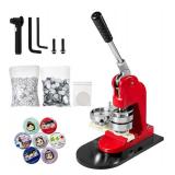 Mophorn Button Maker Button Maker Machine Button Badge Maker 1 Inch 25mm Aluminum Frame 500 Parts Circle Cutter