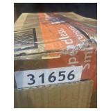 WHITE AND BROWN KITCHEN RUG