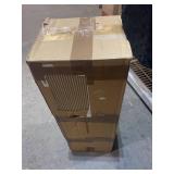 Sharper Image - PORTAL Window Fan with Reversible Exhaust - Black