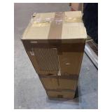 Sharper Image - PORTAL Window Fan with Reversible Exhaust - Black