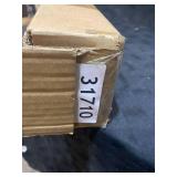 AMAZON BASICS BLACK CURTAIN ROD WITH ROUND FINALS