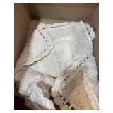 WHITE SMALL BATHROOM/KITCHEN RUG
