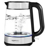 Basics Electric Glass and Steel Kettle - 1.7-Liter