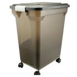 IRIS Premium Airtight Pet Food Storage Container, 42-Pounds, Smoke