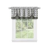 Achim Callie Double Layer Pick Up Valance - 58x14 - Grey TWO