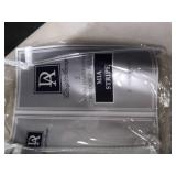 Driftaway Mia Stripe Room Darkening Grommet Unlined Window Curtains, Set Of Two Panels, Each 52"X96" (Navy)