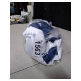 Driftaway Mia Stripe Room Darkening Grommet Unlined Window Curtains, Set Of Two Panels, Each 52"X96" (Navy)