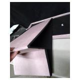 Plush Pink Fold Out Storage Ottoman