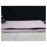 Plush Pink Fold Out Storage Ottoman