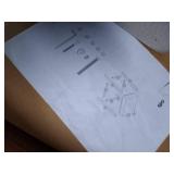 Nathan James Hylie Nailhead Wood Pub-Height Counter Bar Stool 29" Gray Fabric Cushion Dark Brown Finish