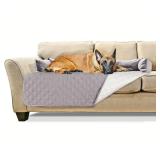 FurHaven Pet Furniture Cover Sofa Buddy Reversible Furniture Cover Protector Pet Bed for Dogs & Cats, Gray/Mist, Extra Large