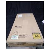 Furinno Econ Multipurpose Home Office Computer Writing Desk w/Bin, White, Natural