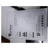 Furinno Econ Multipurpose Home Office Computer Writing Desk w/Bin, White, Natural