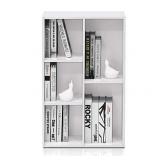 Furinno 11069 5-Cube Reversible Open Shelf White