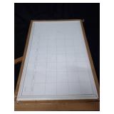 U Brands 40"x30" Magnetic Dry Erase Calendar Board White Decor Frame