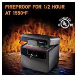 SentrySafe HD4100 Fire-Resistant Box Safe and Waterproof Box Safe with Key Lock 0.65 Cu. Ft.
