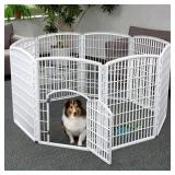 34" Exercise 8-Panel Pet Playpen with Door