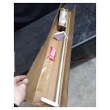 Gold Curtain Rod With Bulb Ends