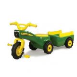 John Deere - Pedal Tractor And Wagon