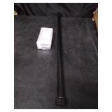 AddGrace Double Curtain Rod Black