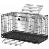 MidWest Homes 157 Wabbitat Large Folding Rabbit Hutch Cage with Pan, Black