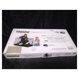 MidWest Homes 157 Wabbitat Large Folding Rabbit Hutch Cage with Pan, Black