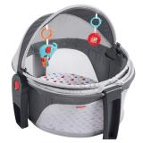 Fisher-Price On-the-Go Baby Dome, 2-in-1 portable infant play space & napping..