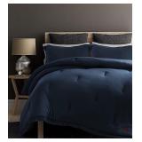 BeverlyHills Polo Club Comforter 101x86" King Heathered Blue