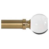 Gold Curtain Rod With Bulb Ends