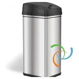 ITouchless 13 Gallon Stainless Steel Trash Can