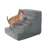 PetMaker 4 Step Pet Stairs Gray