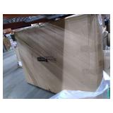 Metal Frame Frosted Tempered Glass Hardware Track Kit 36x84"- Retail: $369.00