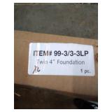 Twin 4" Mattress Foundation Box Spring