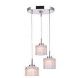 Woodbridge Lighting 16324stn-c80415 Charlotte 3-light Cluster Pendant - Retail: $189.99