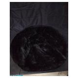 Mainstays Faux Fur Saucer Chair, Black