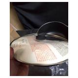 Imusa 12.7Qt Nonstick Charcoal Stock Pot with Glass Lid and Steam Vent, Black