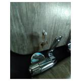 Home+Solutions Round Distressed Wood Decorative Toilet Seat, Gray